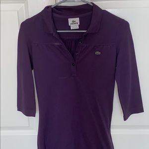 Purple Lacoste Polo Dress